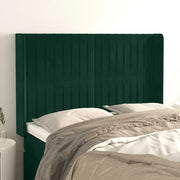 Testiera ad Orecchio Verde Scuro 147x23x118/128cm in Vellutocod mxl 121650