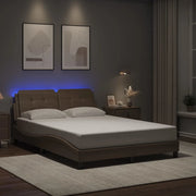 Giroletto con LED senza Materasso Zadar Cappuccino 120x200 cm