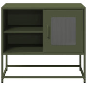 vidaXL Mobile TV Verde Oliva 68x39x60,5 cm in Acciaio