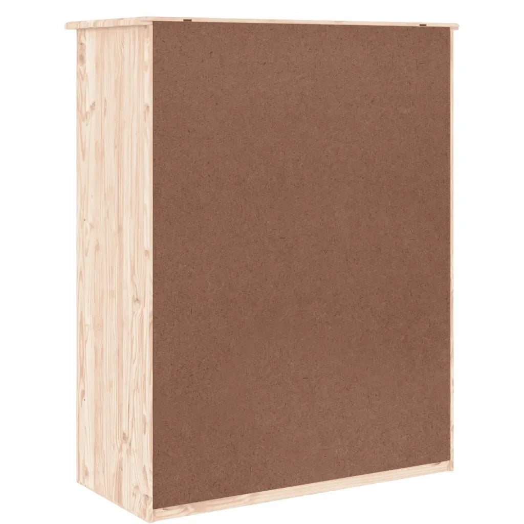 Scarpiera | Mobile per scarpe ALTA 77x35x96 cm in Legno Massello di Pino