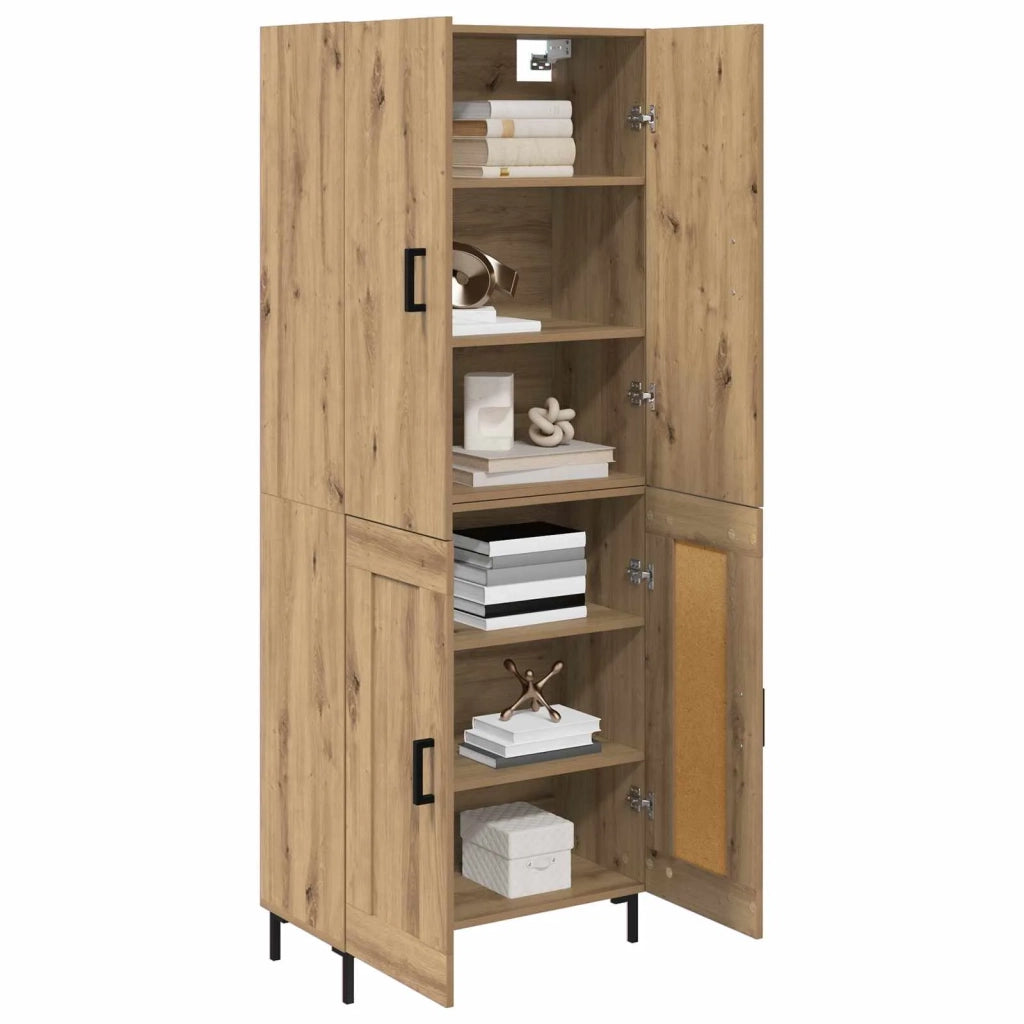 Credenza | Madia | Buffet da pranzo | Armadio da pranzo Rovere artigianale 69,5 x 34 x 180 cm