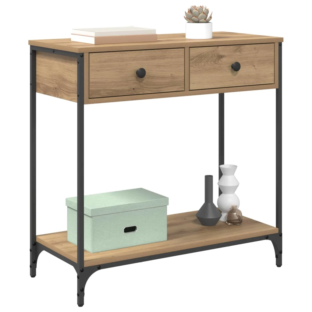 Tavolo consolle Rovere artigianale 75 x 34,5 x 75 cm
