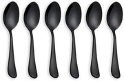 Set di Cucchiai in Acciaio Inossidabile, 6 pezzi, per Caffè, Tè, Dessert, Gelato