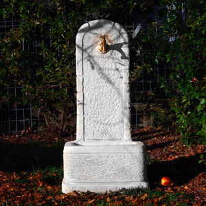 Fontana da Giardino Senza Rubinetto in Cemento Granulato di Marmo Perugia Grigio