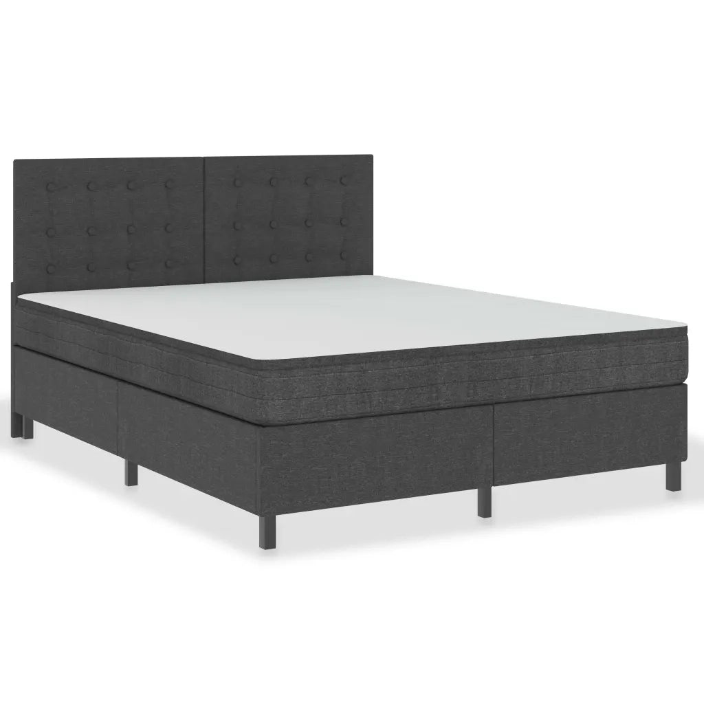 Letto a Molle Grigio Scuro in Tessuto 180x200 cmcod mxl 96392