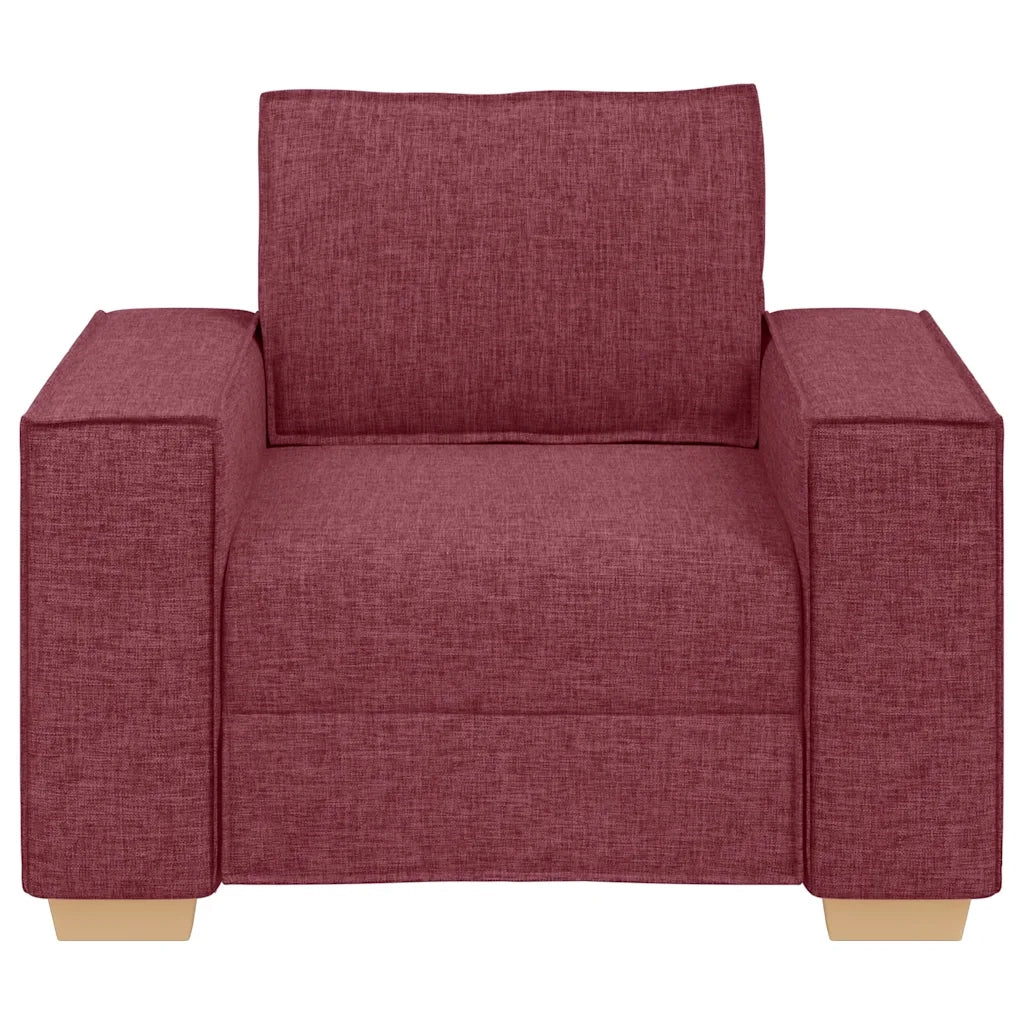 Poltrona Divano Rosso Vino 100x78x84 cm Tessuto 4104963