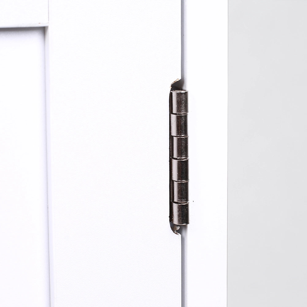 Mobile da Bagno Armadietto da Terra Autoportante Armadio con 2 Ante 50x30x92.5cm