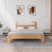 Comodini 2 pz-Set di 2 Tavolino da notte Grigio Cemento 50x46x50 cm in Legno Multistrato