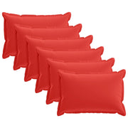 Federa 6 pcs HOUTEN Rosso 40 x 60 cm Poliestere 917605