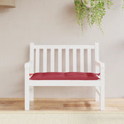 Cuscino per Panca-Cuscini per panchina Rosso Vino 110x50x7 cm in Tessuto Oxford