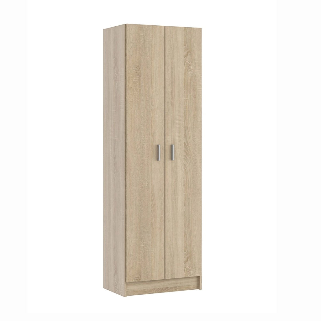Armadio multiuso a più ripiani - Rovere