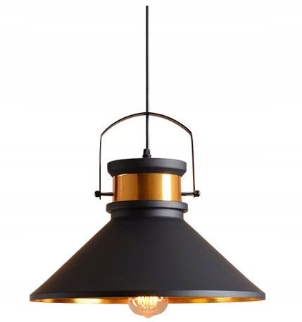 Lampada Da Soffitto Asti B Nero/oro