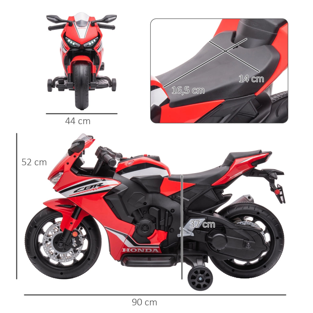 Moto Elettrica per Bambini ¨C zephmum ¨C Rosso 90x44x52 cm