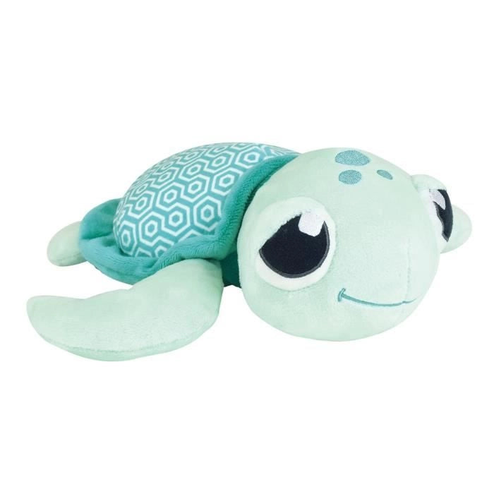 Peluche Tartaruga Luminosa Naturale Ma Petite Carapace +/- 25 cm - JEMINI - Si ricarica con la luce, funziona senza batterie.