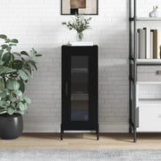 Credenza-Buffet-Armadio da cucina Nero 34,5x34x90 cm in Legno Multistrato 446430