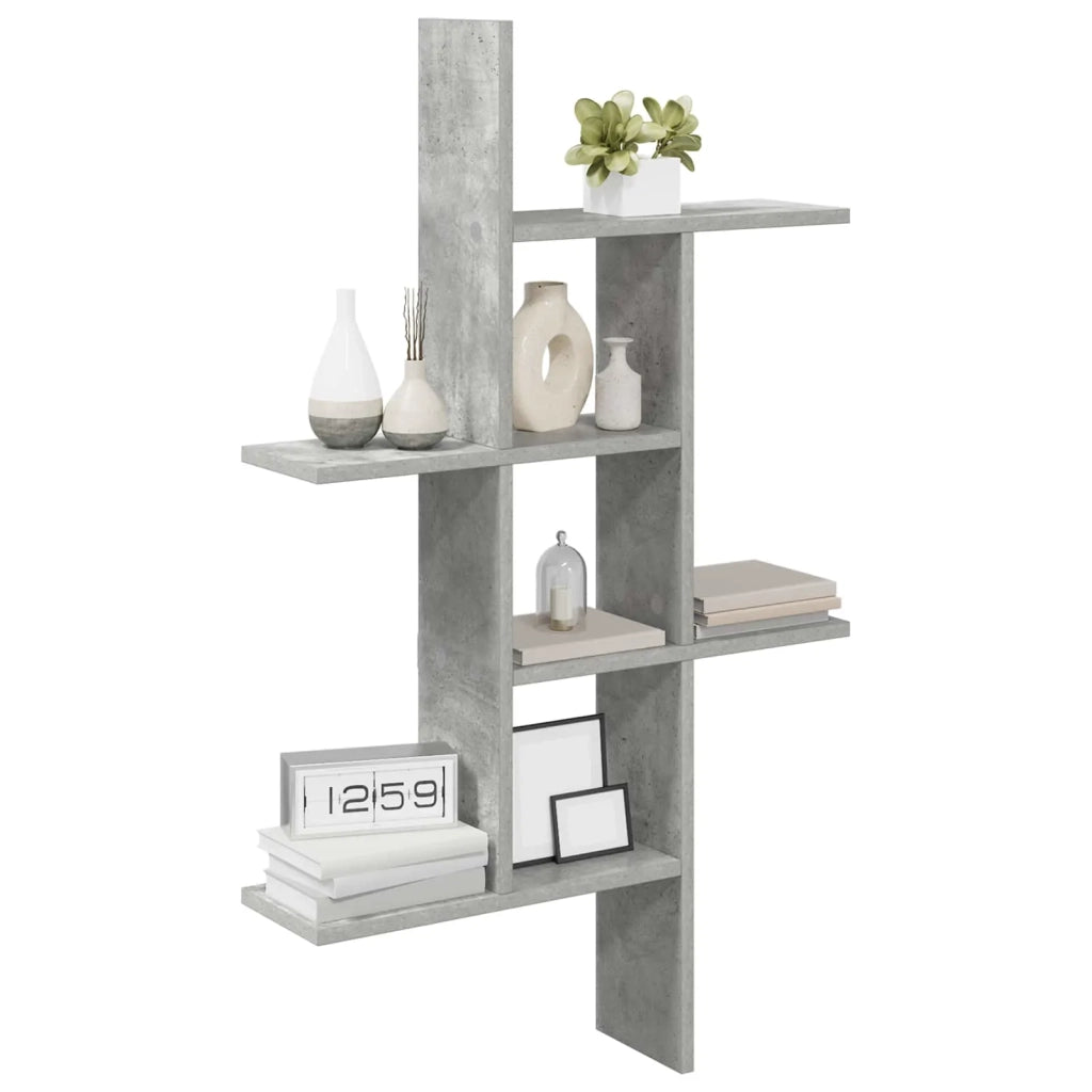 Scaffale da parete Grigio Cemento 61 x 15 x 102 cm 8012191