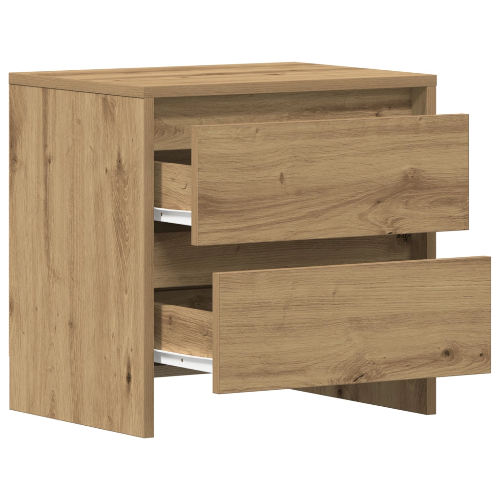 Comodino  in rovere artigianale 45x34x44,5 cm in legno ingegnerizzato
