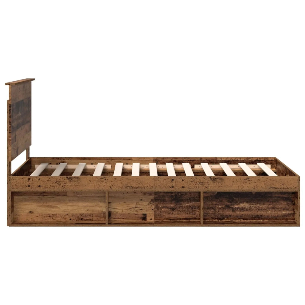 Struttura del letto Legno vecchio 100 x 200 cm Pino massello 3411053