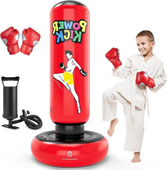 Borsa da box da gioco gonfiabile per bambini 66 pollici - Rosso con alta stabilità