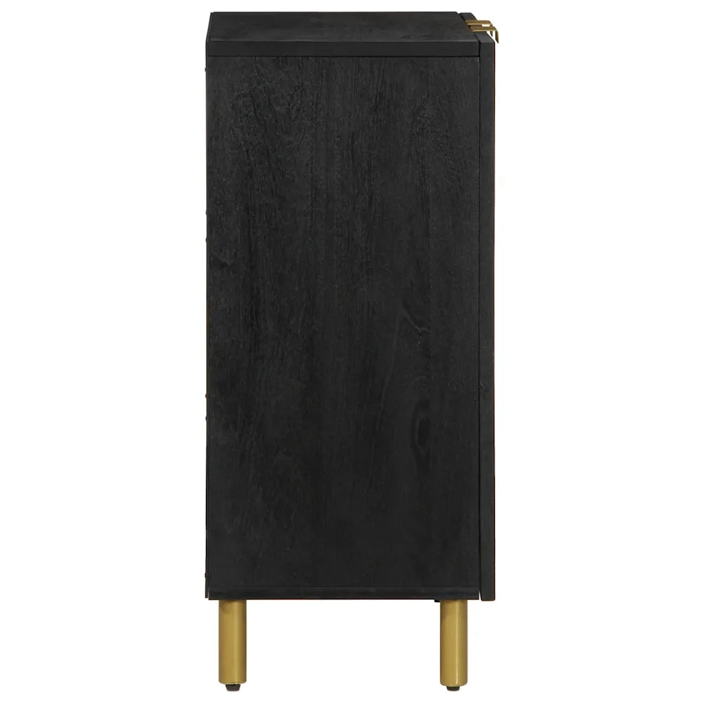 Credenza Nera 60x33x75 cm in Legno Multistrato