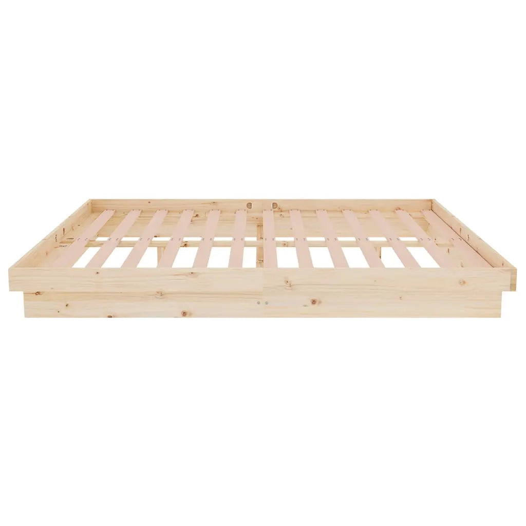 Giroletto-Struttura Letto in Legno Massello 140x190 cm 361125