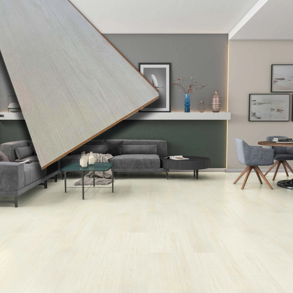 Pavimento in laminato 7mm Click Spazzolato WHITE OAK 197x1205 - 10 anni garanzia (prezzo al m²)