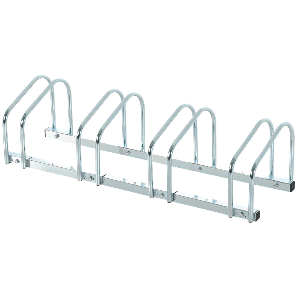 Parcheggio Biciclette per 4 ¨C zephmum ¨C Acciaio Argento 110x33x27 cm