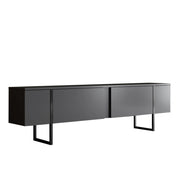 Porta TV in legno "Luxe" - 180 x 30 x 50 cm - Nero