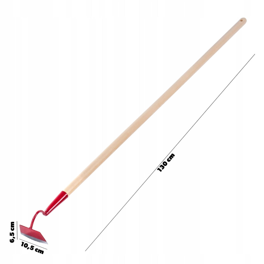 Zappa da giardino forgiata KADAX da 10 cm per estirpare le erbacce, con manico in legno.