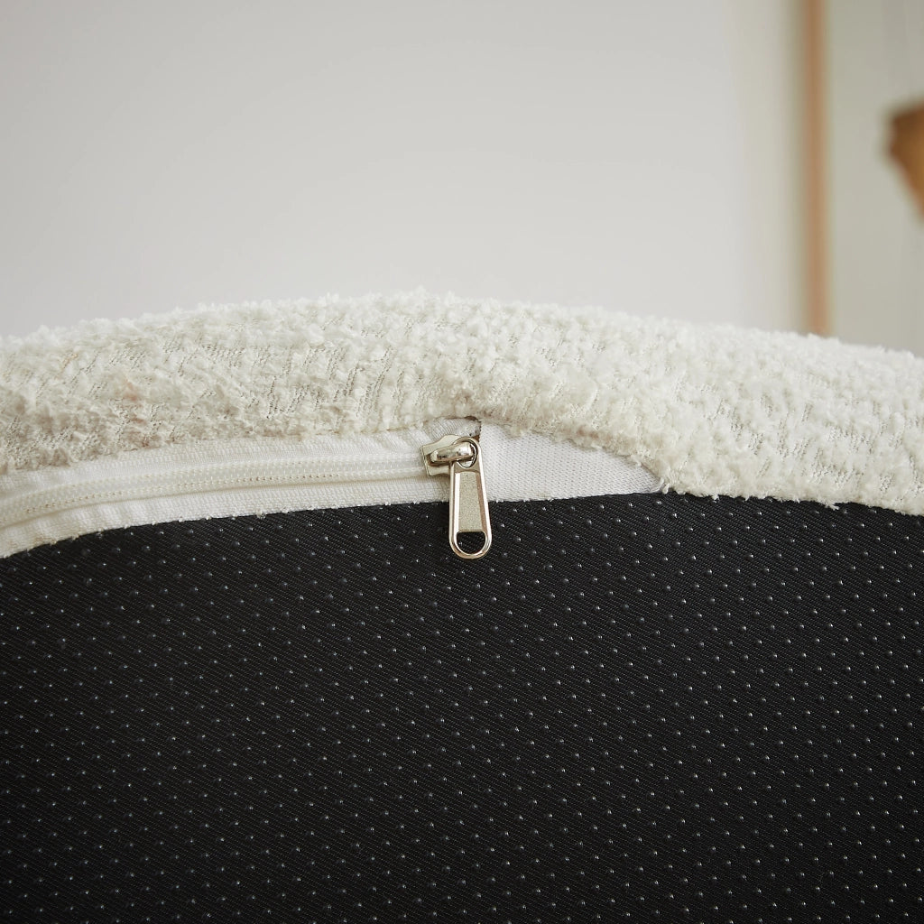 Poltrona modulare in chenille senza montaggio per soggiorno e camera da letto beige 44 kg