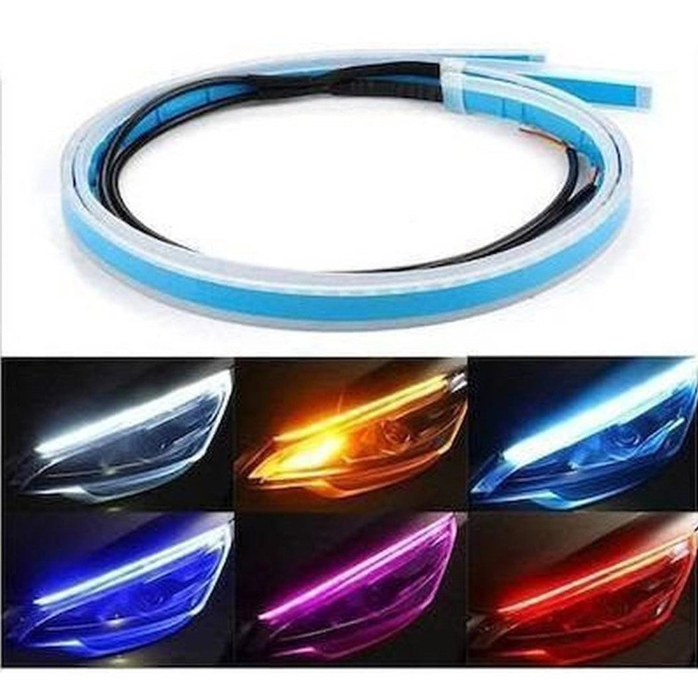 Trade Shop - Striscia Luminose A Led Decorativa Flessibile Per Illuminazione Auto Veicoli Q-led2802 -