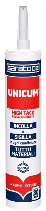 SARATOGA Adesivo Sigillante Polimerico - UNICUM HIGH TACK PRESA IMMEDIATA