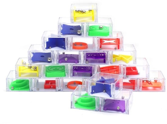 Giocchi di pazienza per bambini - Mini giochi da tavolo - Ideali per compleanni - 24 pezzi - Gioco educativo di strategia - Adatto per bambini di 4 a 10 anni