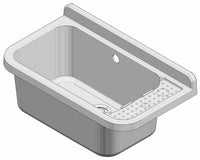 Lavatoio 60x34x21 cm in Polipropilene 17l Forlani Pilozzo 60 Grigio