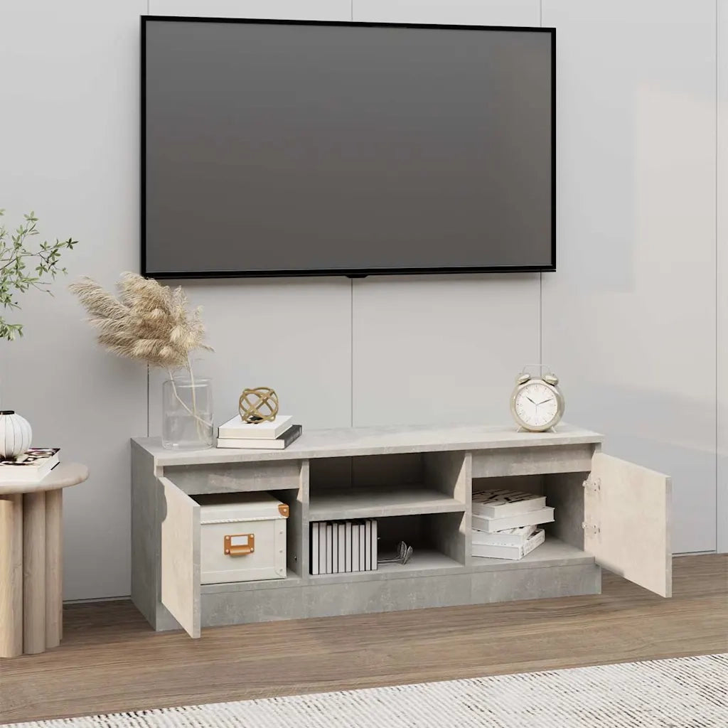 Mobile Porta TV con Anta Grigio Cemento 102x30x36 cm cod mxl 13089