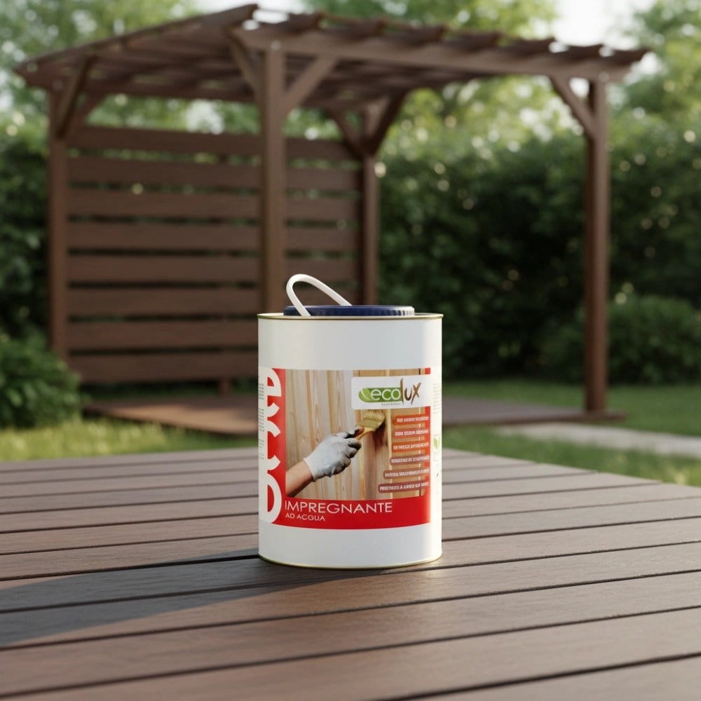 Ecolux impregnante fondo protettivo acrilico pigmentato wenge per legno *** formato 2.5 lt, confezione 1