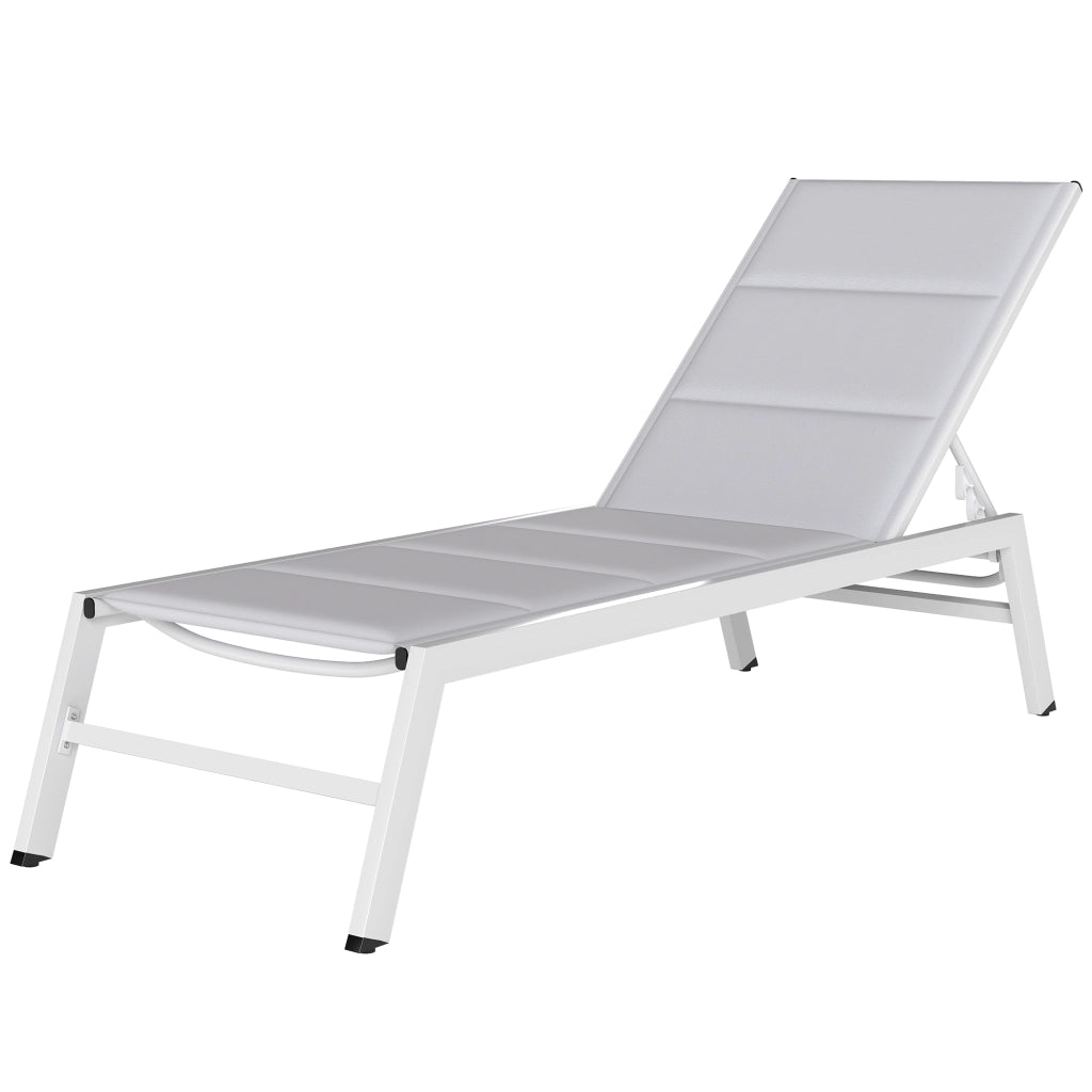 Sdraio Imbottita ¨C zephmum ¨C Grigio Chiaro, Alluminio