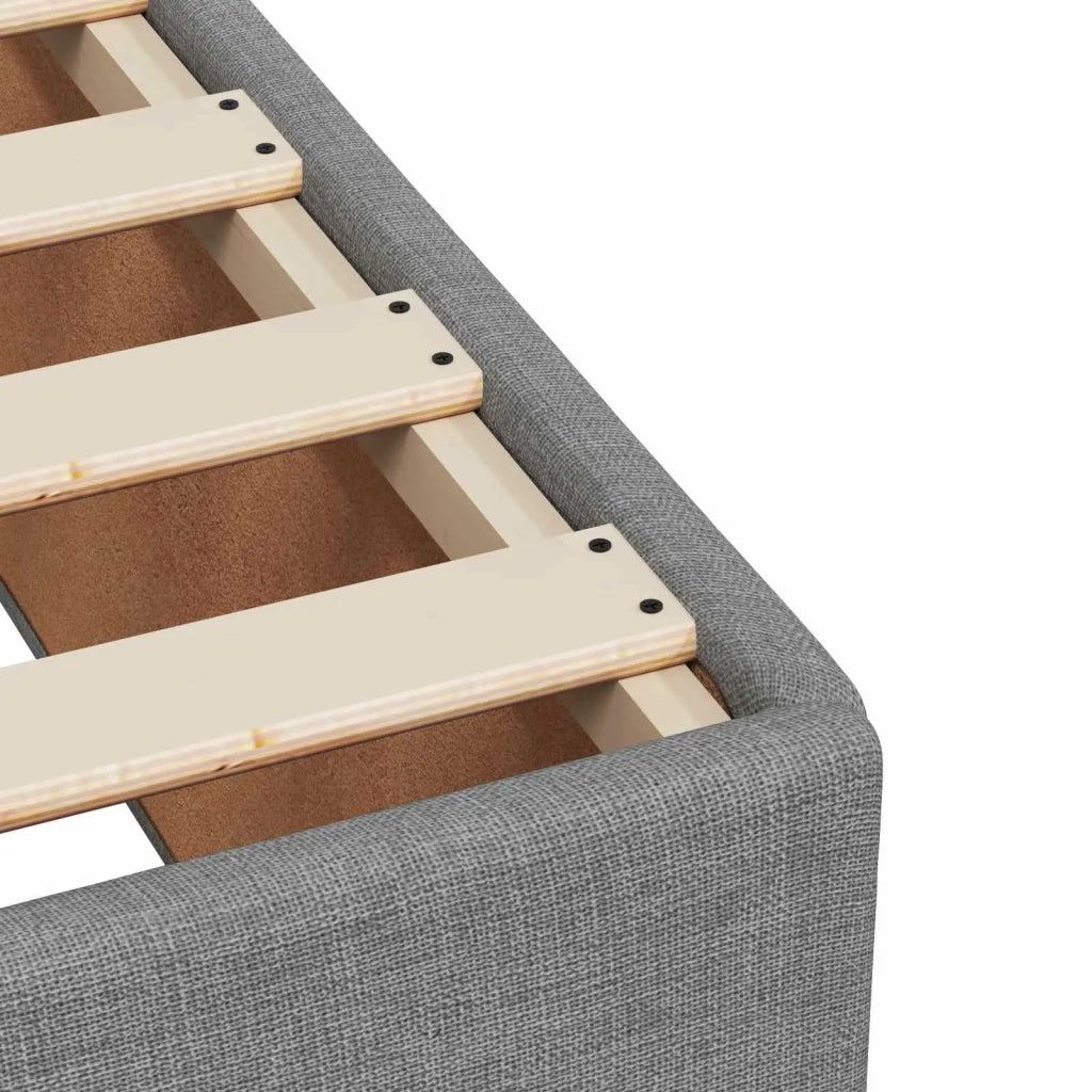 Letto box spring con materasso Grigio Chiaro 160 x 200 cm 3454915