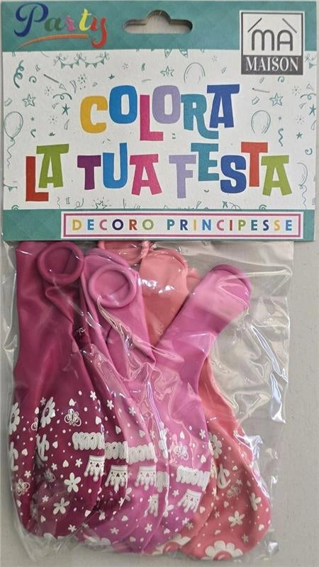 MA MAISON PALLONCINI PRINCIPESSA PINK 8PZ 30CM Ø
