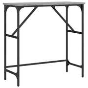 Tavolino Consolle | Tavolo d'Ingresso Grigio Sonoma 75x32x75cm in Legno Multistrato