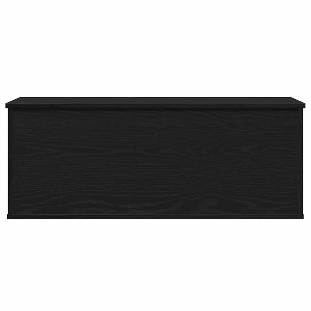 Scatola di Stoccaggio Rovere Nero 90 x 35 x 35 cm 868713