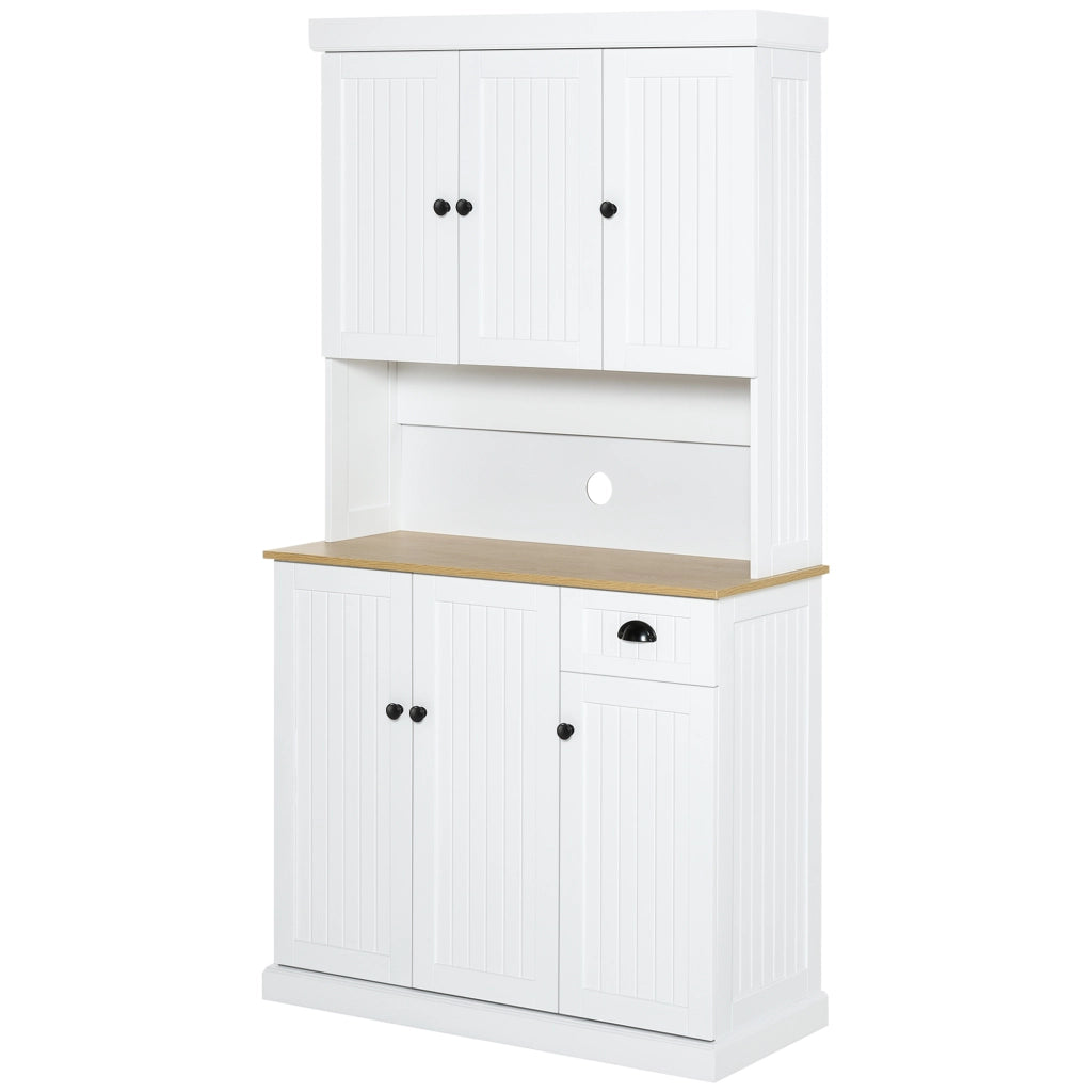 Armadio Cucina con Cassetti ¨C Zephmum ¨C Bianco 101x39x180cm