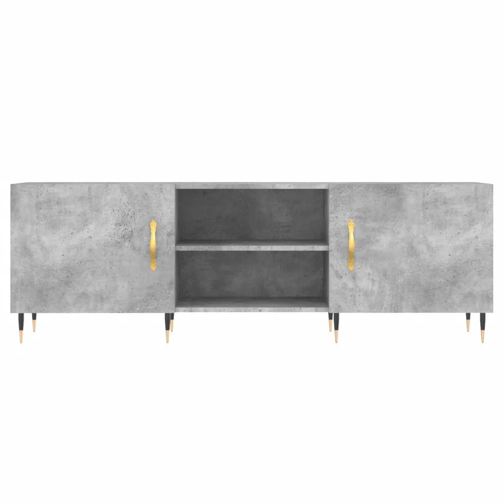vidaXL Mobile Porta TV Grigio Cemento 150x30x50cm in Legno Multistrato
