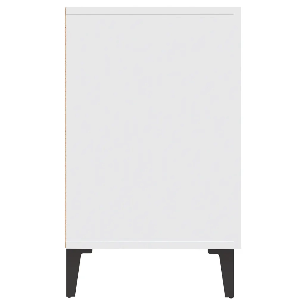 Credenza Bianca 100x36x60 cm in Legno Multistrato