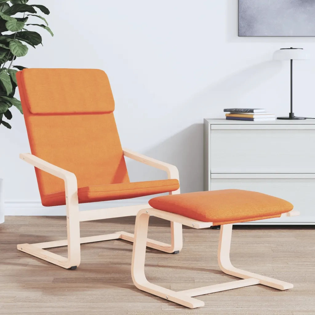 Poltrona | Sedia Relax Giallo Scuro in Tessuto