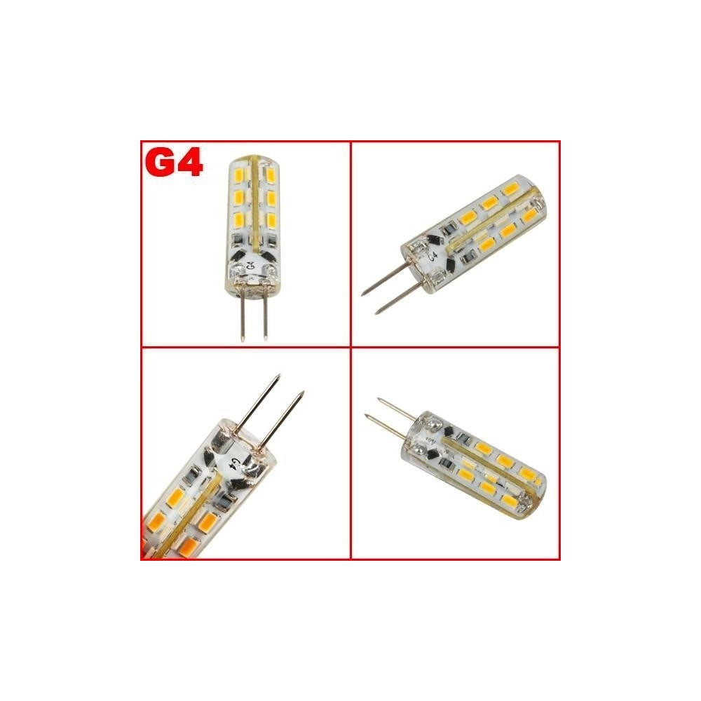 Trade Shop - Lampadina Led 3w 24 Smd G4 3014 Attacco A Spillo Luce Bianca Calda Fredda 12v -