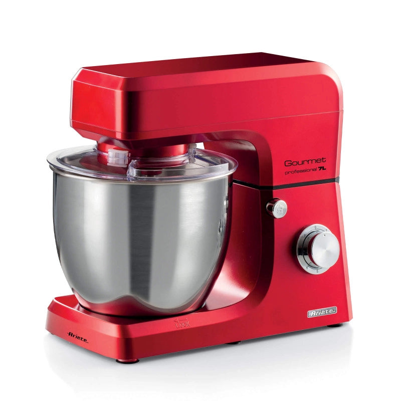 Impastatrice Planetaria Gourmet Professional 7L - 1200W - 3 Accessori - Rosso