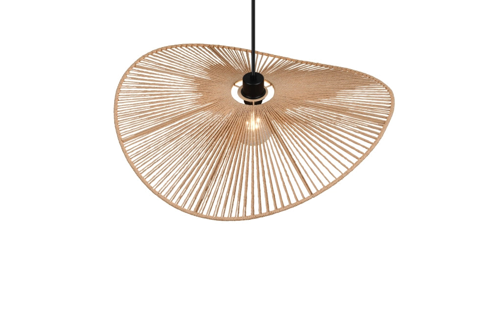 Lampada a sospensione, fibre naturali, D 58 cm, Laurine