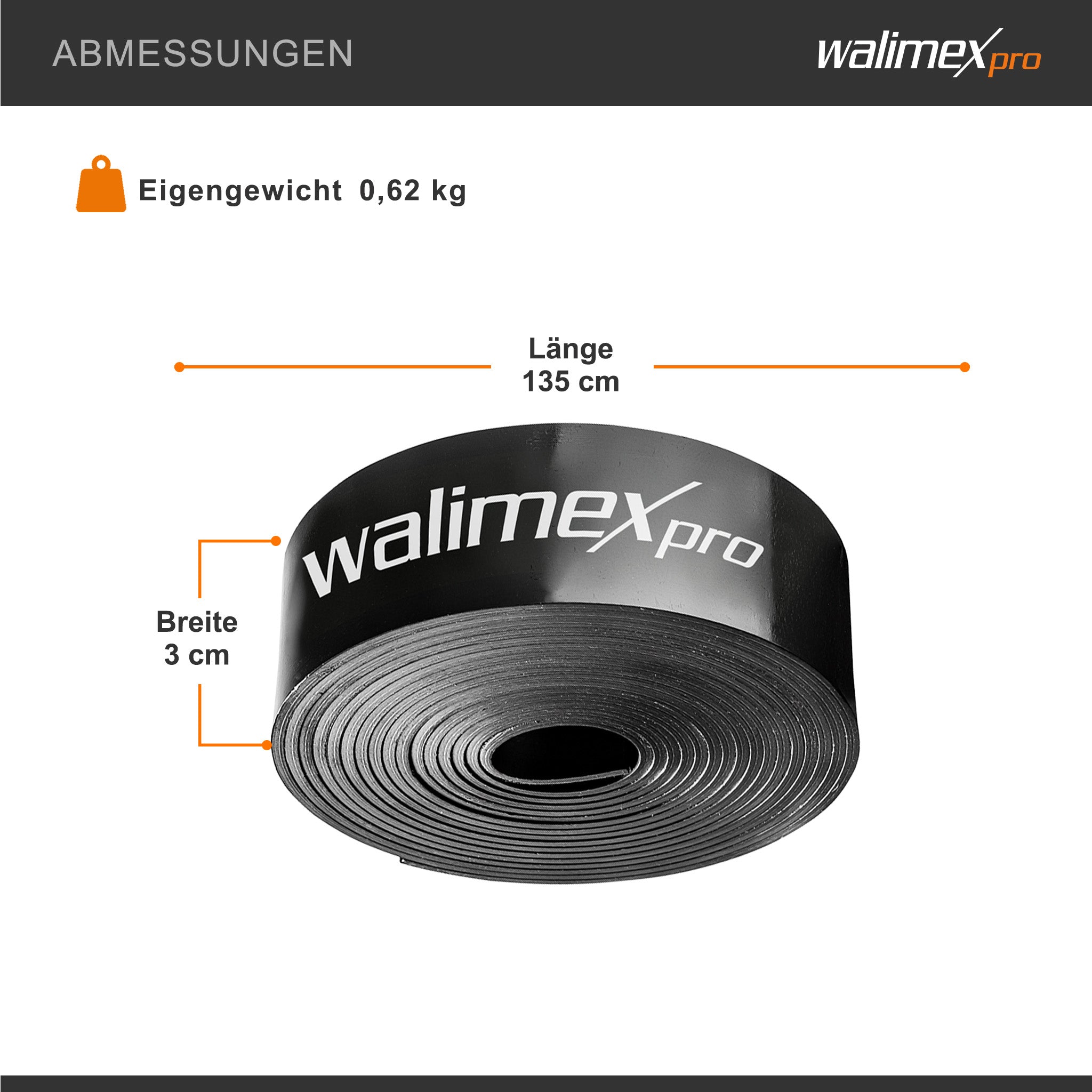 Nastro ponderale magnetico, 2,7 m, per la ponderazione di sfondi in carta e tessuto per lo studio fotografico, ideale per la fotografia in interno