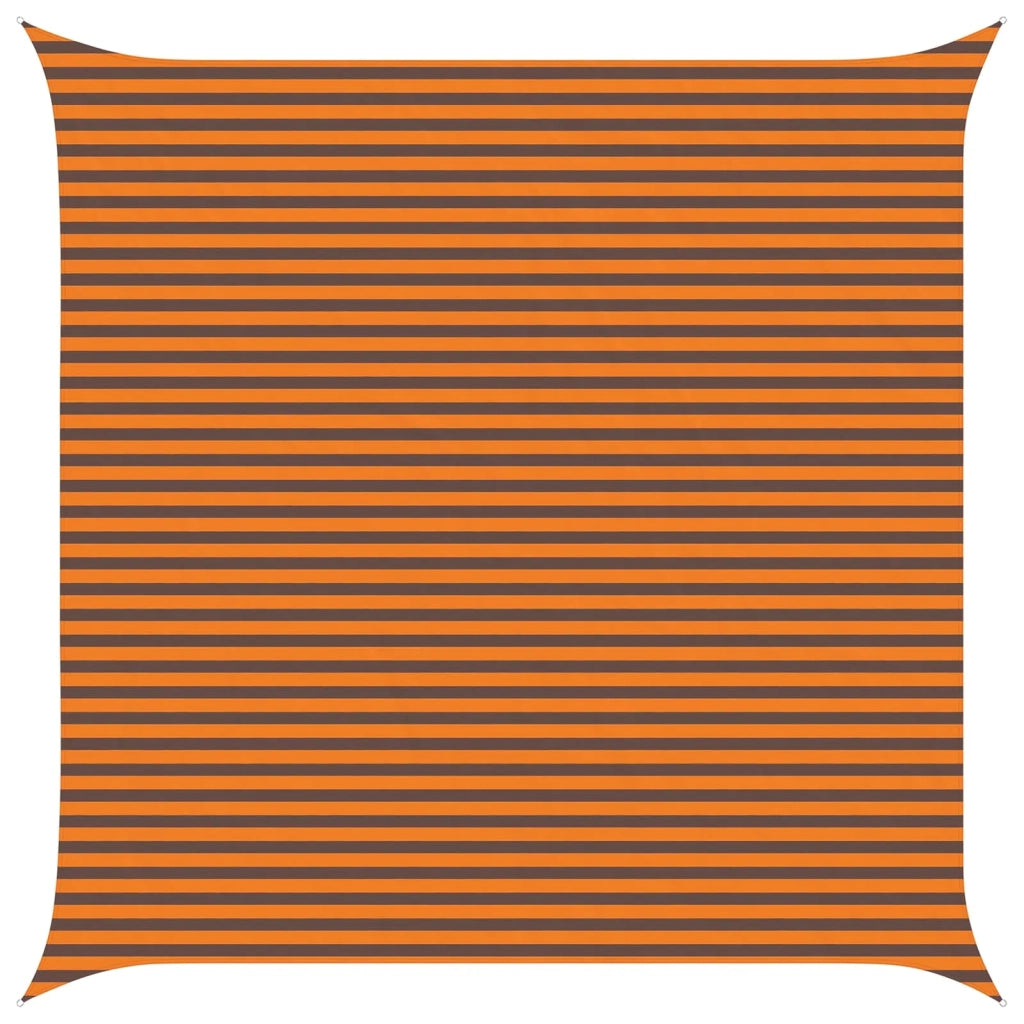 Vela Parasole | Telo Ombra | Vela da ombra solare Arancione e Marrone 5 x 5 m